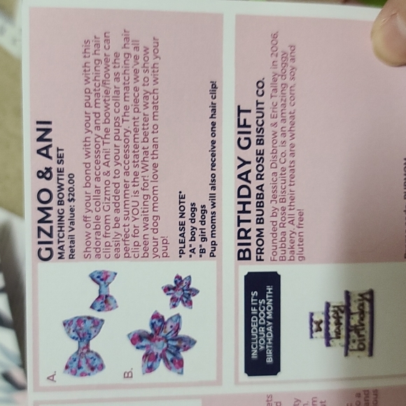 NWT Gizmo & Ani Matching Bowtie Set - Picture 2 of 2